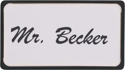 Produktbild von MAUL Namensschild magnetisch transparent Kunststoff 10 Stück 8 x 4.5 x 1 cm schwarz