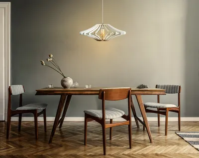 Obrázok produktu pre Opviq, 172-T, luster, biely, MDF, 47 x 47 x 55 cm