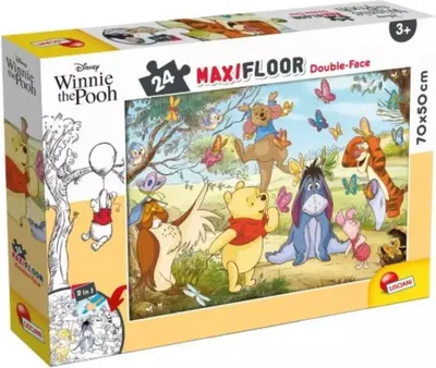 Obrázek produktu pro Oboustrann podlahov puzzle Maxi 24 Medvdek P