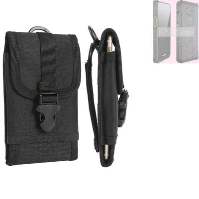 Produktbild von K-S-Trade Holster Handy Hülle kompatibel mit RugGear  RG880 Holster Handytasche Gürtel Tasche Schutz Hülle Robust Outdoor schwarz
