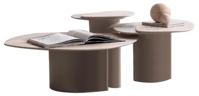 Obrázok produktu pre Sada dizajnových konferenčných stolíkov odkladacie stolíky Elegantné konferenčné stolíky