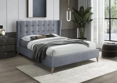 Obrázek produktu pro Čalouněná postel ESTELLA 160x200 šedá