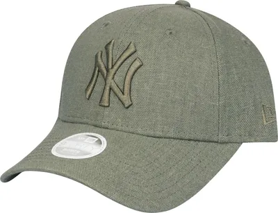 Produktbild von New Era 9Forty Damen Cap - LEINEN New York Yankees oliv