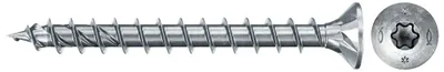 Produktbild von fischer Spanplattenschraube PowerFast, FPF II CTF 5,0 x 60 BC 500 Senkkopf mit Innenstern TX Vollgewinde galvanisch verzinkt, blau passiviert, 500 Stück