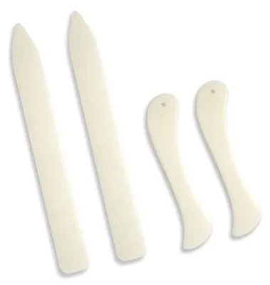 Falzbein-Set, 4-teilig, Kunststoff, 20,5 cm & 11,8 cm