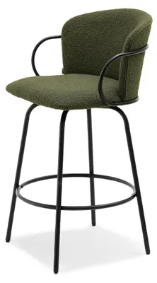 Image de Tabouret de bar MAKRINA - vert / noir