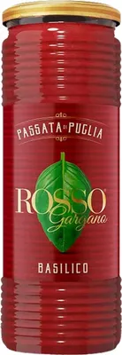Obrázek produktu pro Rosso Gargano Passata BASILICO 690 g italská rajčatová passata s bazalkou