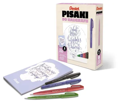 Productafbeelding van Kalligrafiepennen in verschillende kleuren, set van 4.