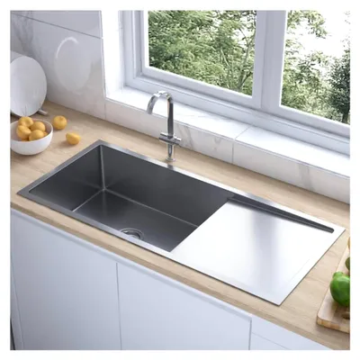 Produktbild von Edelstahl Einbauspüle 100x44x20cm