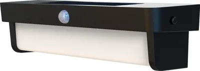 Produktbild von Aluminium Solar Wandleuchte Outdoor mit Bewegungsmelder IP54 dimmbar horizontal