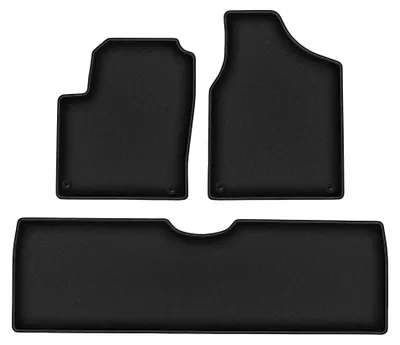 Productafbeelding van Velours automatten voor Volkswagen Sharan I 1995-2010 (MPV) – 3-delig, zwart, op maat – Wielganizator DURBAN