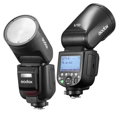 Produktbild von GODOX V1 PRO C 2.4G Drahtloser Kamera-Blitz 1/8000s HSS 1,3s Blitzfolgezeit mit M/TTL Blitzmodus 10 Stufen einstellbare Helligkeit Unterstützung Type-c Powered