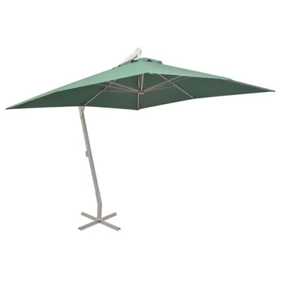Image de vidaXL Parapluie 300x300 cm Vert Mât en aluminium