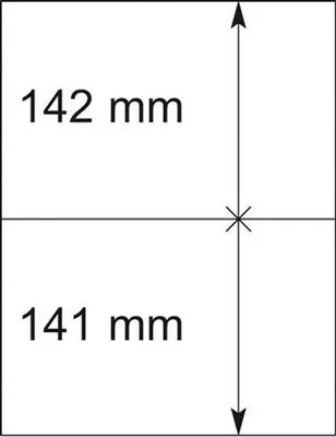 Produktbild von Lindner 802217P T-Blanko-Blätter - 10er-Packung