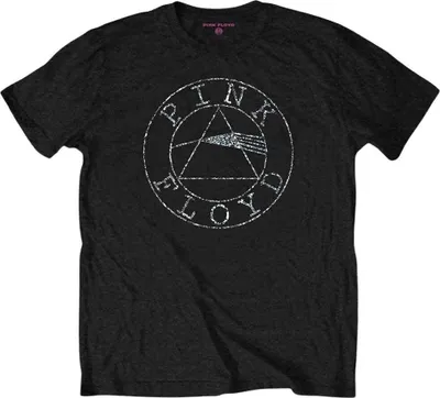 Obrázek produktu pro Pink Floyd Circle Logo Embellished Black XL Tričko