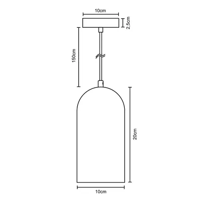 Produktbild von Hängelampe, E27, Lampe Für Wohnzimmer Esszimmer Küche, Höhenverstellbar Farbe Gips-Weiß