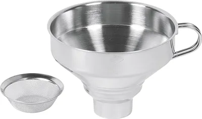 Immagine prodotto di Imbuto in acciaio inox KÜCHENPROFI con setaccio 9cm Ø13cm