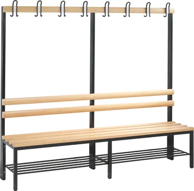 Produktbild von C+P Garderobenbank 8052110S10007 Schuhrost 1710x1960x403mm sgr