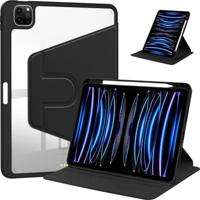 Immagine prodotto di INF Custodia Rotante Nera per Redmi Pro/POCO Pad 12.1 - AcrilicoPoliuretanoPelle