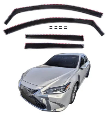 Produktbild von GP Windabweiser Für  Lexus ES 4D ab 2019 4tlg GP Regenabweiser, Schwarz, Getönt, Aerodynamisch, Einfache Montage, Befeistigung mit Clips