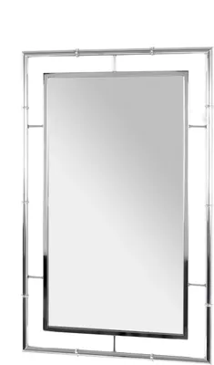 Produktbild von HAKU Wandspiegel chrom - Metall, Spiegel, B/H/T: 50x80x3 cm