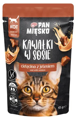 Image de Pan Meat Veau avec cerf Adult 85g