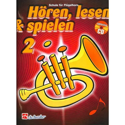 Produktbild von Hören lesen und spielen Band 2 (+CD) :Schule für Flügelhorn