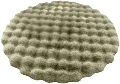 Produktbild von PolkaHome® Runder Teppich Ø90 cm – superweicher moderner Hochflor-Teppich – rutschfester Teppich für Wohnzimmer, Schlafzimmer, Kinderzimmer