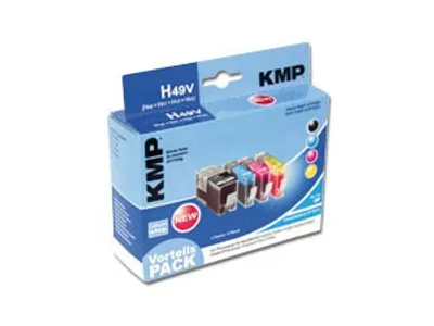 Produktbild von KMP Vorteilspack H49V kompatibel mit HP 364XL - 4 Patronen - ohne Chip
