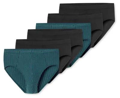 Produktbild von Schiesser Herren Minislip 955 6-Pack dunkelblau,türkis - Größe 4