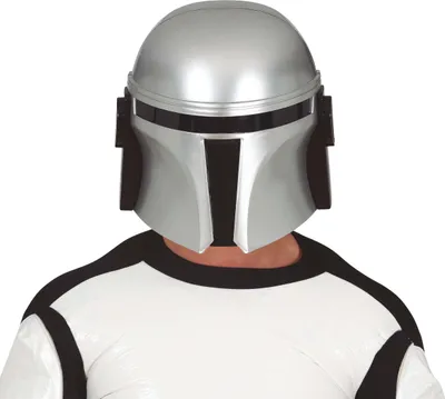 Produktbild von Superhelden Helm Futuristisch Karnevalsaccessoire SciFi Design Abenteuermaske Galaktischer Kopfschutz Heroische Outfits, Farbe: Silber