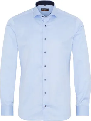 Produktbild von Eterna - Slim Fit - Bügelfreies Herren Langarm Hemd, (8819 F142), Größe:44, Farbe:Hellblau (10)
