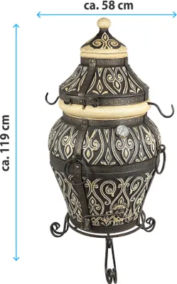Produktbild von Tandoor Asien, Тандыр,Tandori, Tandyr, BBQ, Smoker, Feinschmecker, Grillofen, Schamottofen, Keramikofen, Outdoorküche, Gartengrill, Mangal, Picknick.