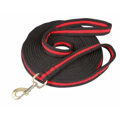 Produktbild von Covalliero Longierleine Softlonge schwarz|rot