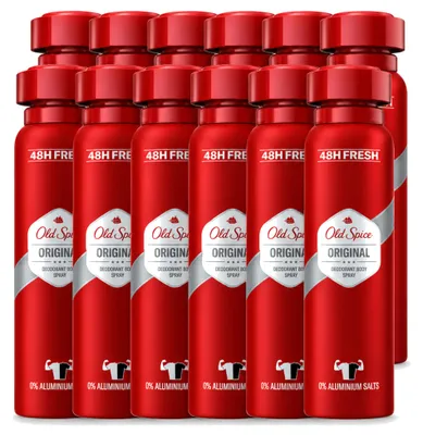 Produktbild von 12 x Old Spice Original Deospray - 150 ml - Vorteilspackung - 12 Stücke