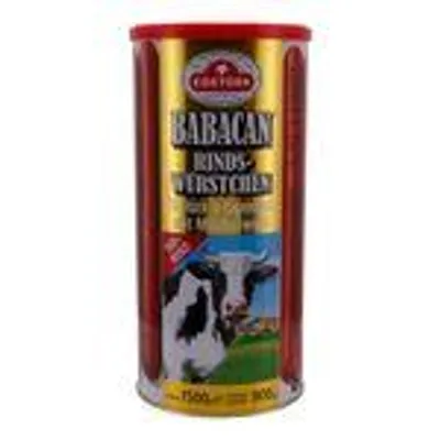Produktbild von Egetürk Babacan Rind-Würstchen – 10 Stück in Eigenhaut, mit Milchweiß, 1500g