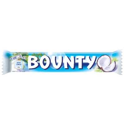 Produktbild von Bounty Riegel 2er aus Milchschokolade mit Füllung aus Kokosmark 57g