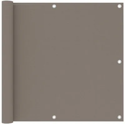 Zdjęcie produktu dla parasol balkonowy 90 x 500 cm, tkanina Oxford w kolorze taupe, odporny na promieniowanie UV, zapewniający ochronę przed wiatrem i słońcem