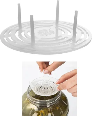 Produktbild von Gärsieb & Beschwerer Ø 66–82 mm – 2-in-1 Fermentationsgewicht für Einmachgläser
