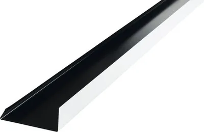 Obrázek produktu pro Závětrná lišta základní PRECIT pro plechovou krytinu 2000 x 100 mm, 9005 černá