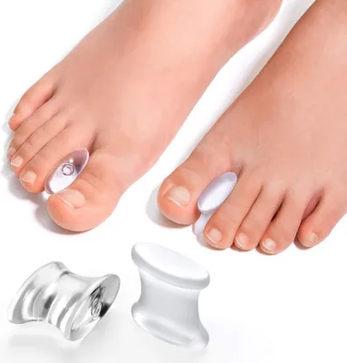 Produktbild von Famanu Zehenspreizer für Hornhaut und Hühneraugen - 12 Verpackungen Gel-Korrekturpolster