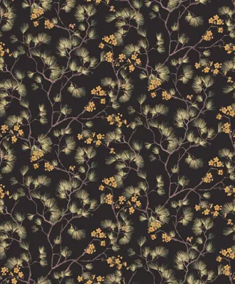 Obrázok produktu pre Khroma by Masureel Tapeta kvety čierna - 630647 - 53 cm x 10,05 m