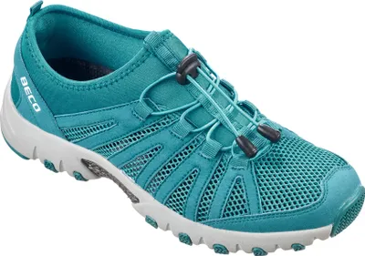 Produktbild von BECO the world of aquasports Wasserschuhe BEactive Aqua Fitness Trainers mit Bungee-Schnürung und Wasserablauf türkis 42