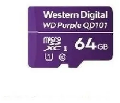 Obrázek produktu pro Western Digital WD Purple SC QD101, 64 GB, MicroSDXC, Třída 10, Class 1 (U1), Purpurová