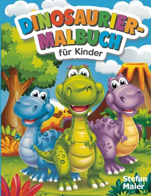 Produktbild von Dinosaurier-Malbuch für Kinder