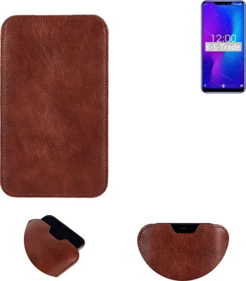 Produktbild von K-S-Trade Schutzhülle Handyhülle kompatibel mit Oukitel U23 Handytasche Kunstleder Sleeve in braun