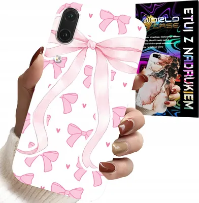 Zdjęcie produktu dla Etui Do Huawei P20 - Różowe Wstazki Wstązka Modne Wzory Case