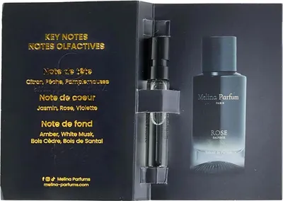 Produktbild von Melina Parfums - Rose Sauvage - Extrait de Parfum pour femme 2ml