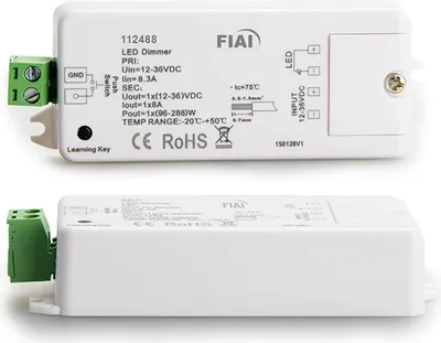 Produktbild von ISOLED Sys-One Funk/Push PWM-Dimmer, 1 Kanal, 12-36V 8A, 48V 4A