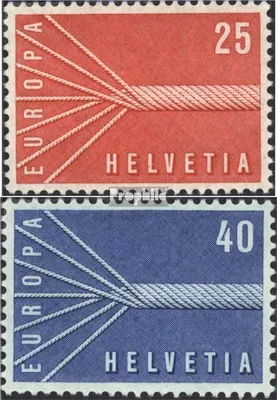 Produktbild von Briefmarken Schweiz 1957 Mi 646-647 (kompl.Ausgabe) postfrisch Sondermarken